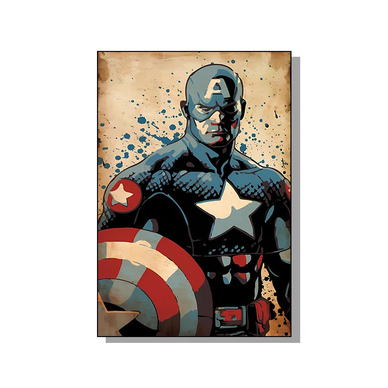 HOT Toys Spider Man Canvas Poster Marvel Hero Decor Iron Man Batman Hulk Mural Modern Home Decoration Gift