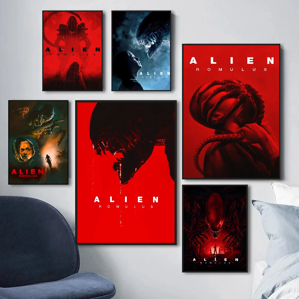 Movie a-Alien Romulus Anime Posters Sticky Whitepaper Prints Posters Artwork Kawaii Room Decor