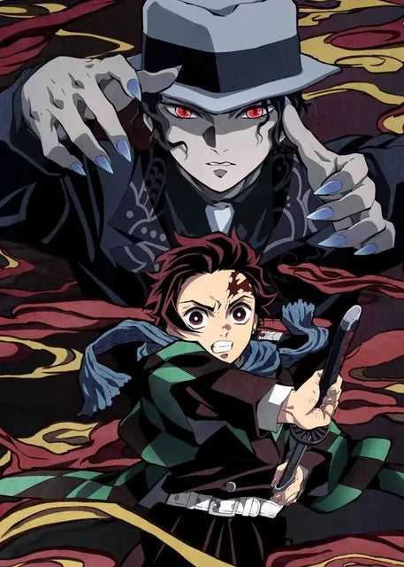 Anime Demon Slayer Classic Canvas Painting Anime Character Posters HD Wall Art Picture Modern Home Children's Room Decoration