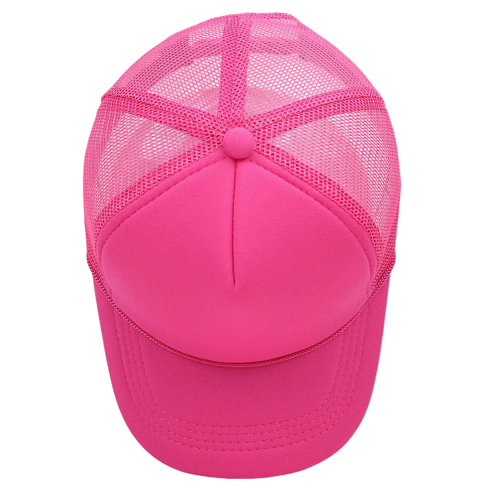 Customized Logo Summer Baseball Caps Men Mesh 5 Panel Cheaper Trucker Hats Outdoor Sport Snapback Caps Women Sun Dad Hat Gorras