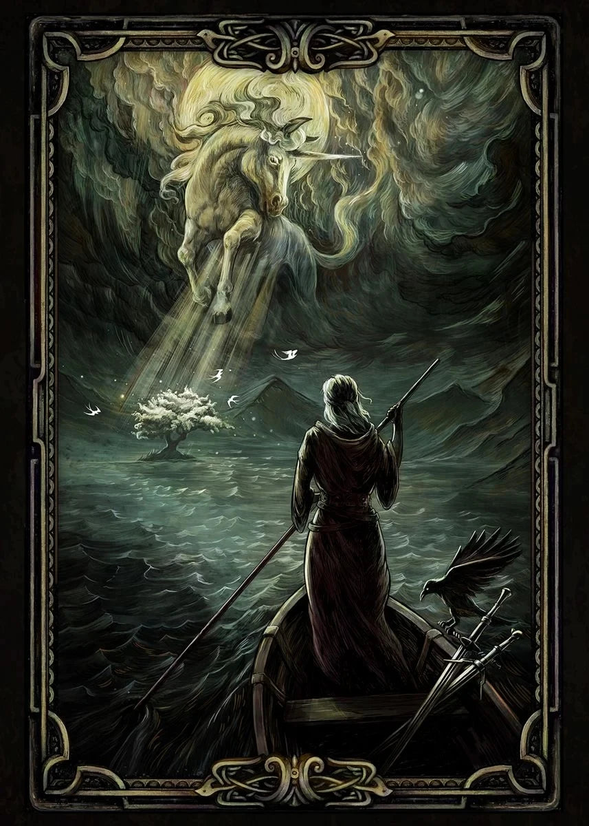 Witch Wolf Swallow G-Gwent Characters Movie Poster Canvas Painting Posters and Prints Wall Pictures For Living Room Home Decor