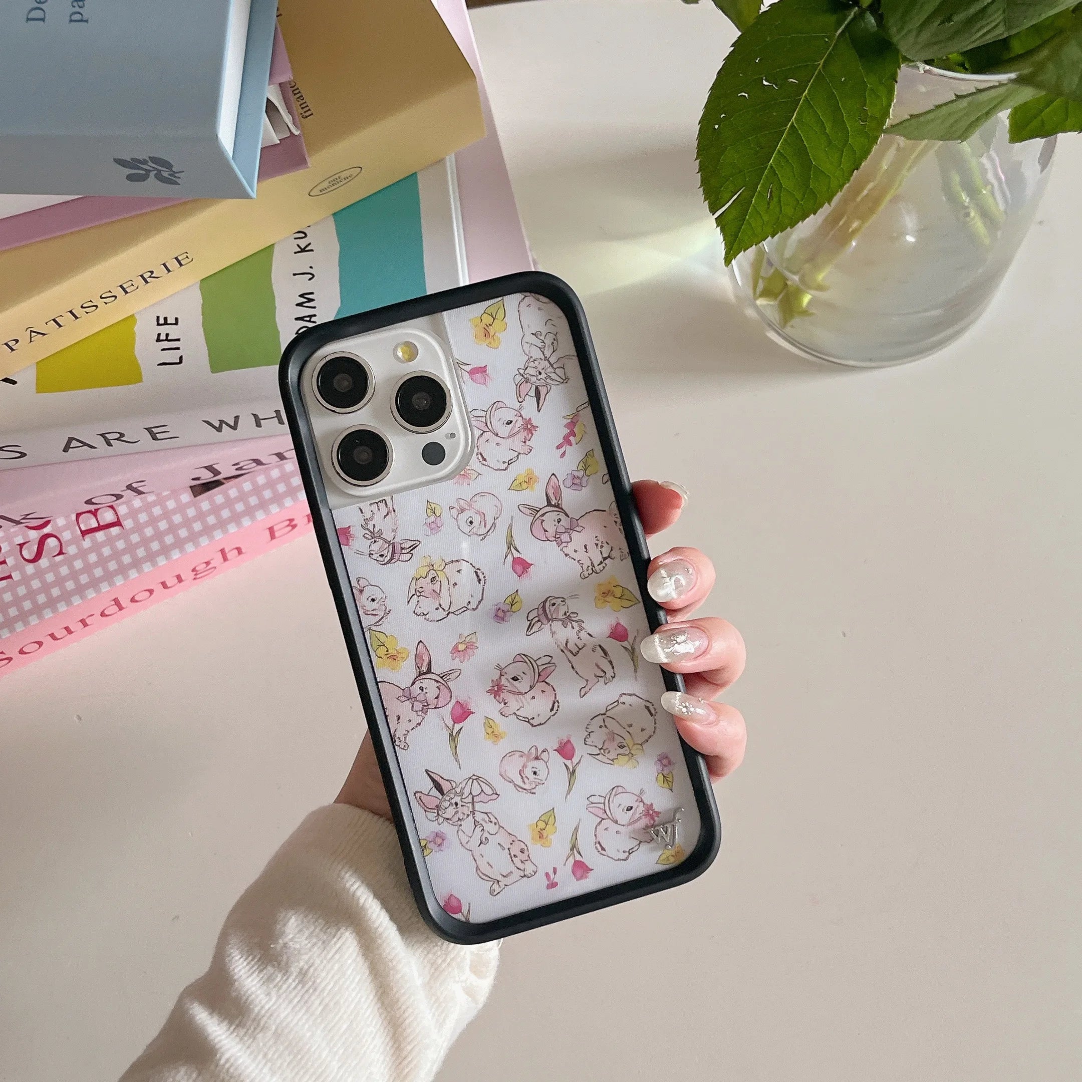 Wildflower 3D Heart Love Flower Cherry Cake Case For iPhone 15 14 13 12 16 Pro Max WF Fashion Girl Bow Ballet Dance Shoes Cover