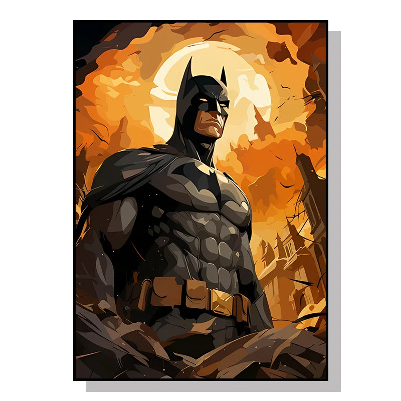 Marvel Movie Canvas Art Poster Anime Super Hero SpiderMan Iron Man Canvas Painting Home Wall Decor Prints and Children's Gifts