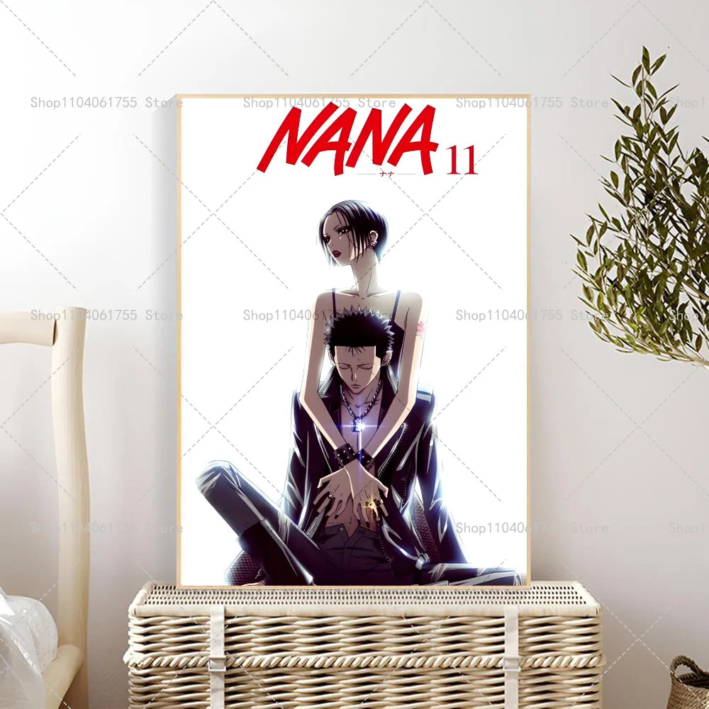 1PC Classic Anime NANA Poster Self-adhesive Art Waterproof Paper Sticker Coffee House Bar Room Wall Decor