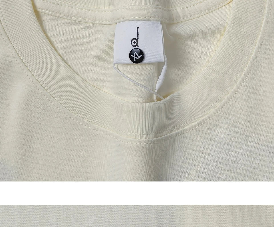 Embroidered short sleeved T-shirt Men's 2025 New Summer trend Jigsaw print loose Tee Casual versatile tops clothing