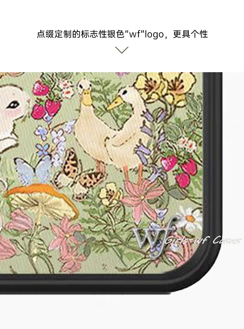 Wildflower wild Grassland Deer Duck Phone Case for iPhone 16 15 14 13 12 Pro Max Plus WF Girls Taylor Giavasis Cover Cases