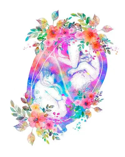 Anatomy Medical Poster Flower Organ Wall Art Canvas Painting Anthropology Educational Picture for Laboratory Doctor's Room Decor