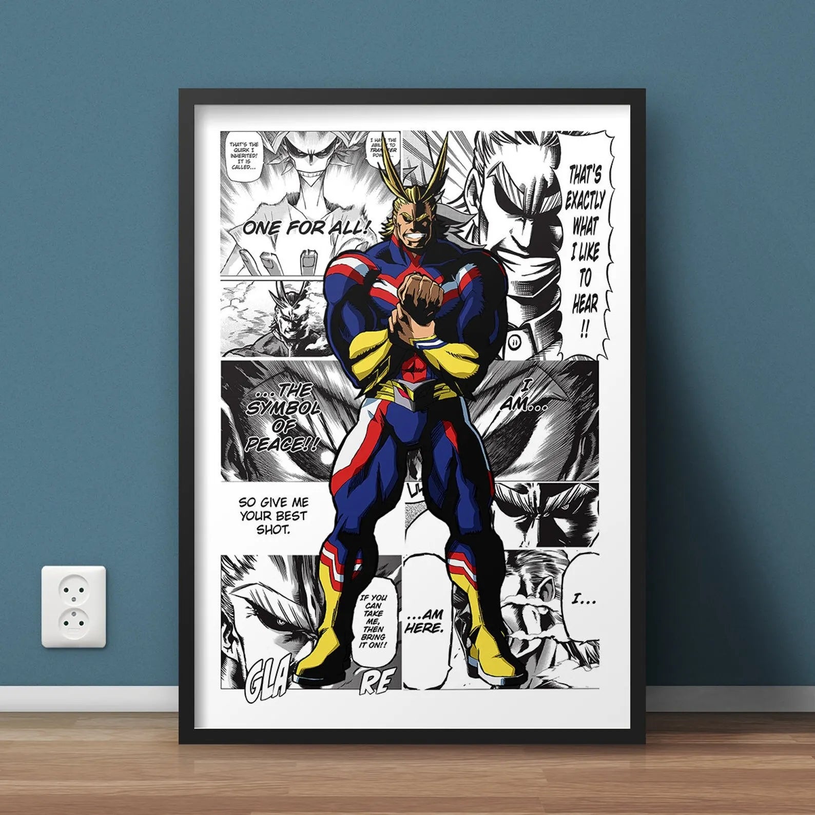 My Hero Academia Canvas Poster Anime Wall Art for Living Kids Room Decor