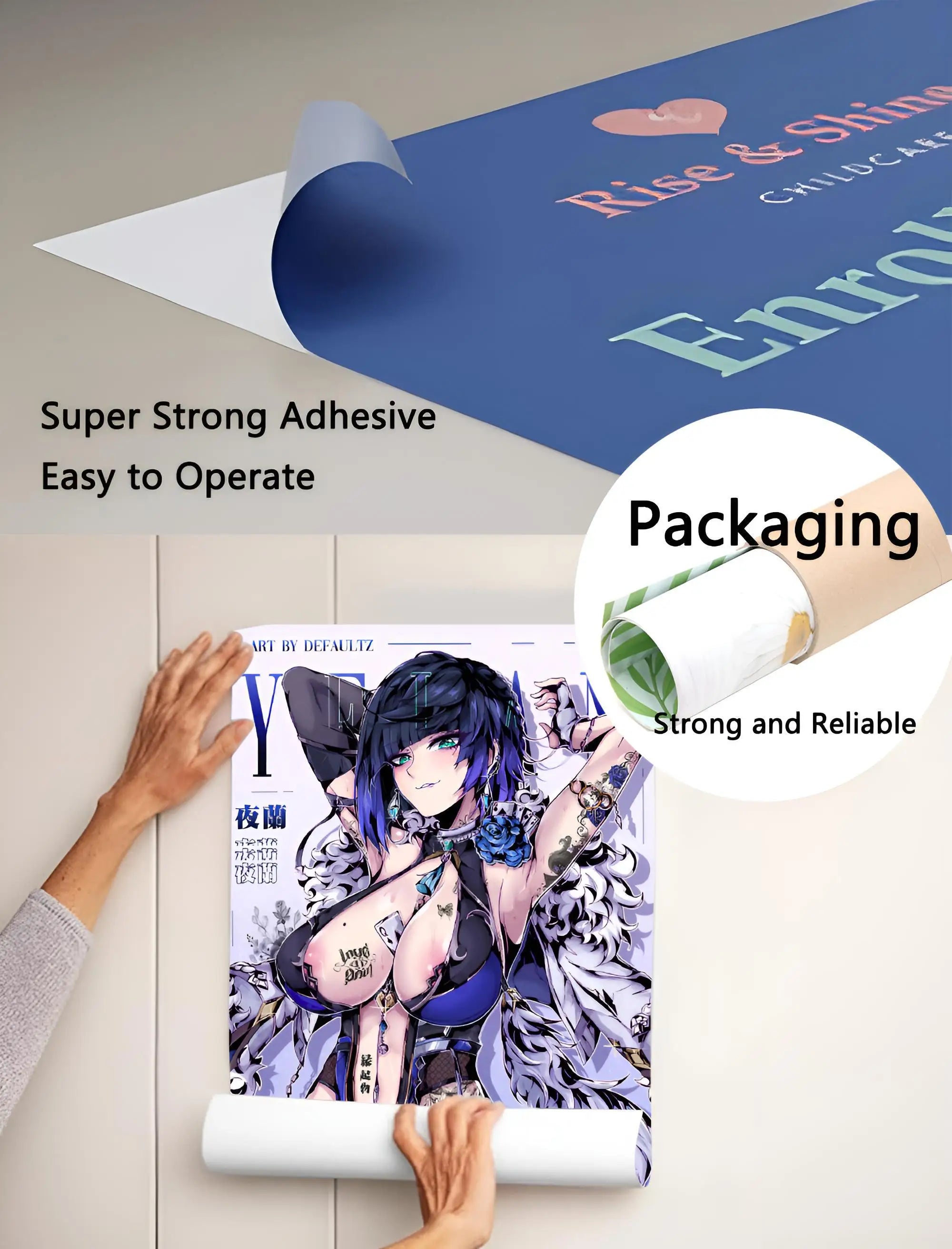 Anime Nana Osaki Line Poster Sticky Wall Art Printing Waterproof Home Living Bed Room Bar Aesthetic Decor