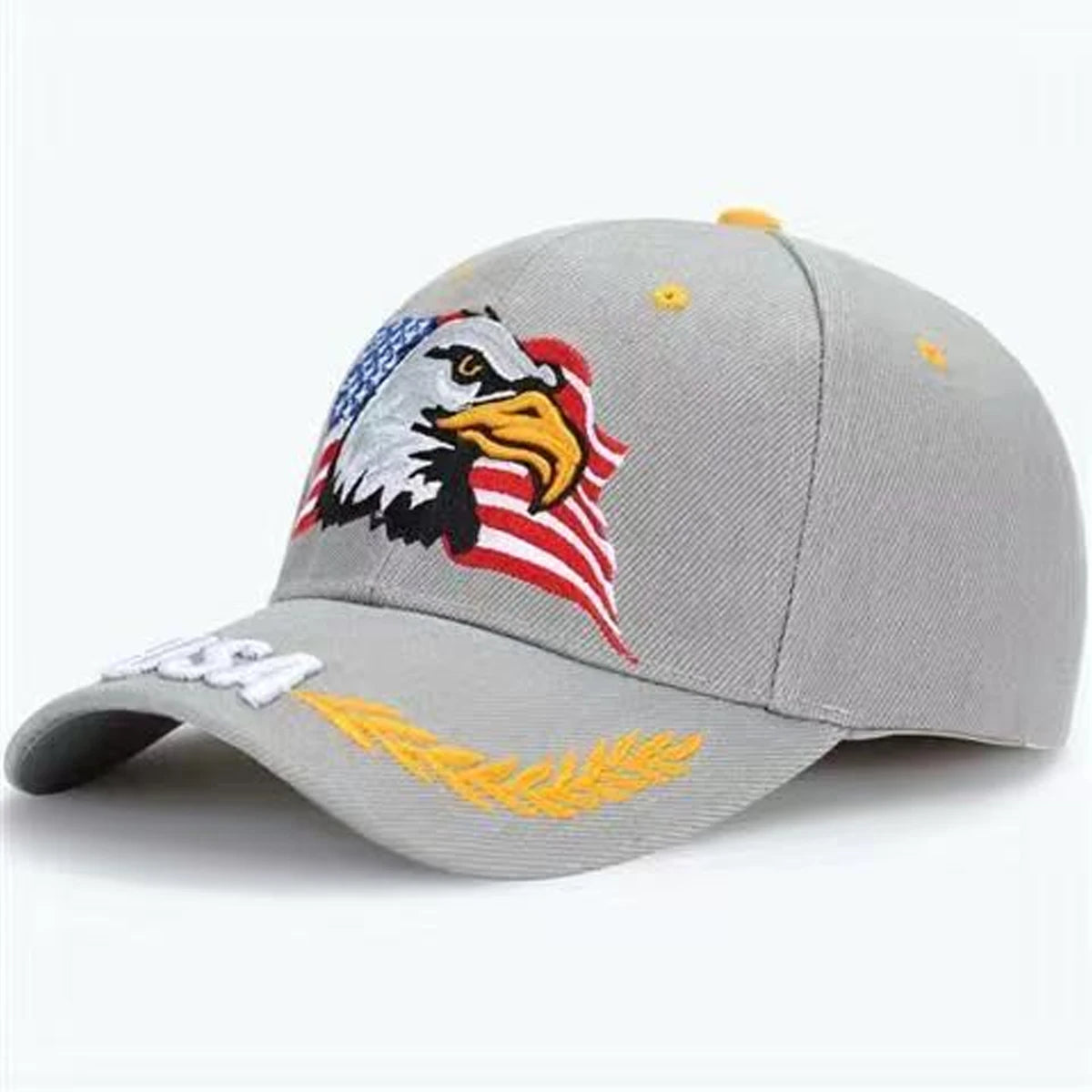Unisex USA Eagle Embroidery Baseball Caps Spring and Autumn Outdoor Adjustable Casual Hats Sunscreen Hat