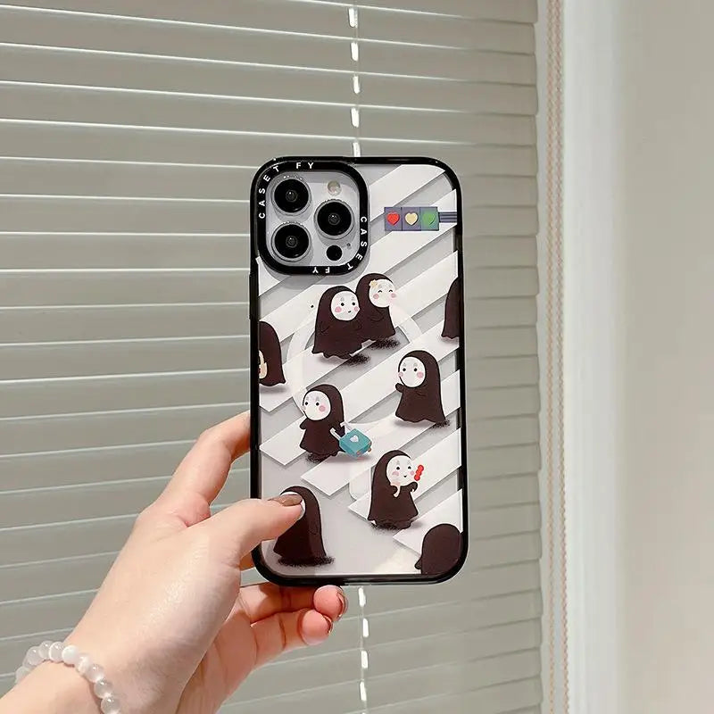 Cute Classic Anime Suitable for Apple iPhone 15 ProMax Magnetic Phone Case 13 Trendy Brand Wireless Charging 14pro