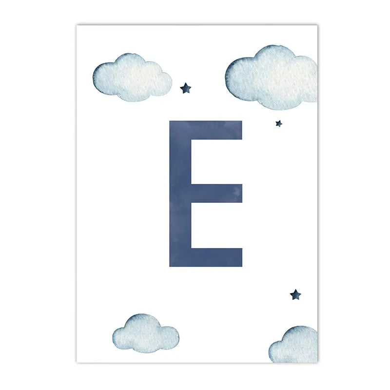 Hot Air Balloon Canvas Poster Custom Name Art Painting Blue Helicopter Plane Print Pictures Nursery Wall Posters Kids Room Decor