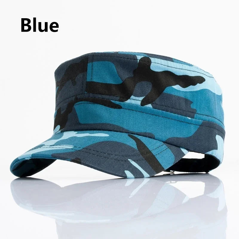 Army Hat Cotton Unisex Flat Roof Trucker Hats Camo Cap Baseball Casquette Camouflage Hats For Men Hunting Camouflage Cap