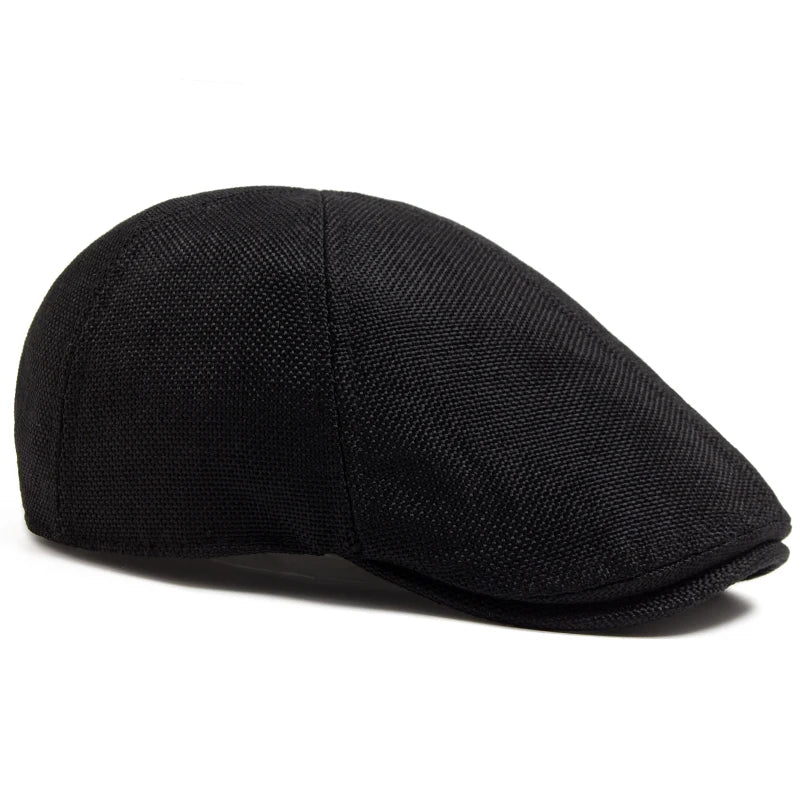 New Summer Linen Beret Men Sun Visor Flat Hat Women Fashion Berets Breathable Newsboy Cap Luxury Vintage Caps Unisex