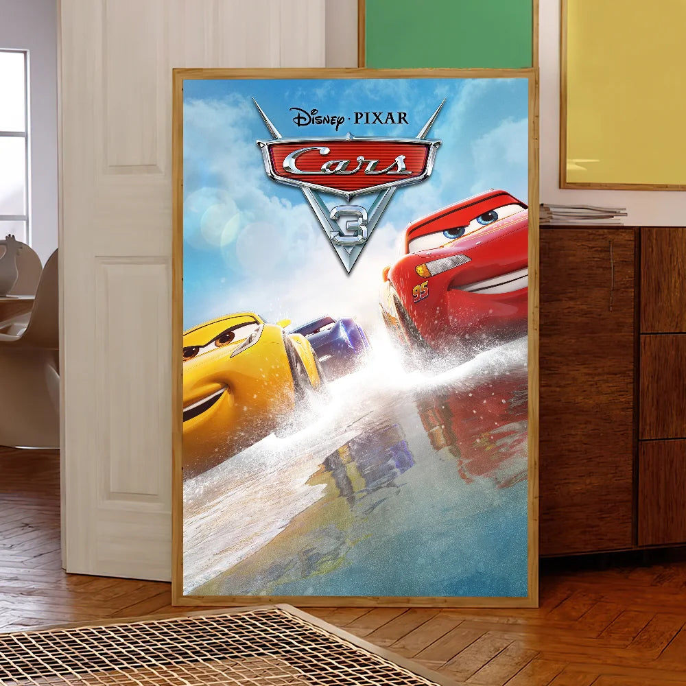 Cartoon C-ars 3 Poster Prints Wall Sticker Bedroom Living Office Home Room Decoration Painting Self Adhesive