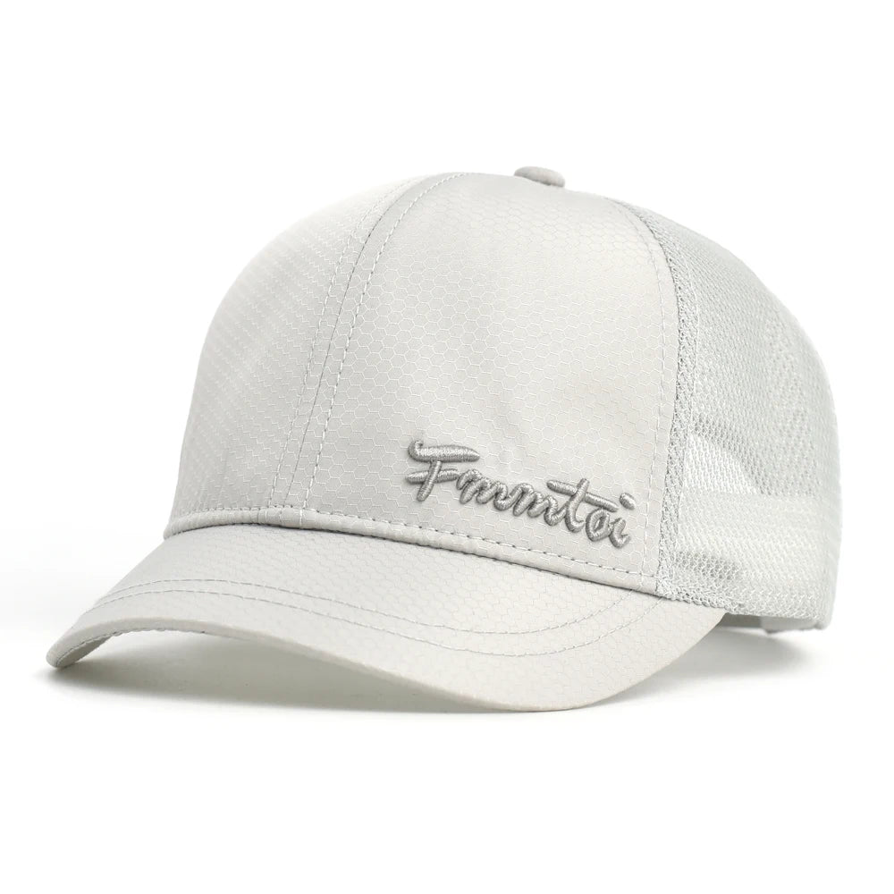 Summer Spring Short Brim Mesh Baseball Cap Men Women Breathable Dad Hat Adjustable Solid Trucker Style Low Profile Caps