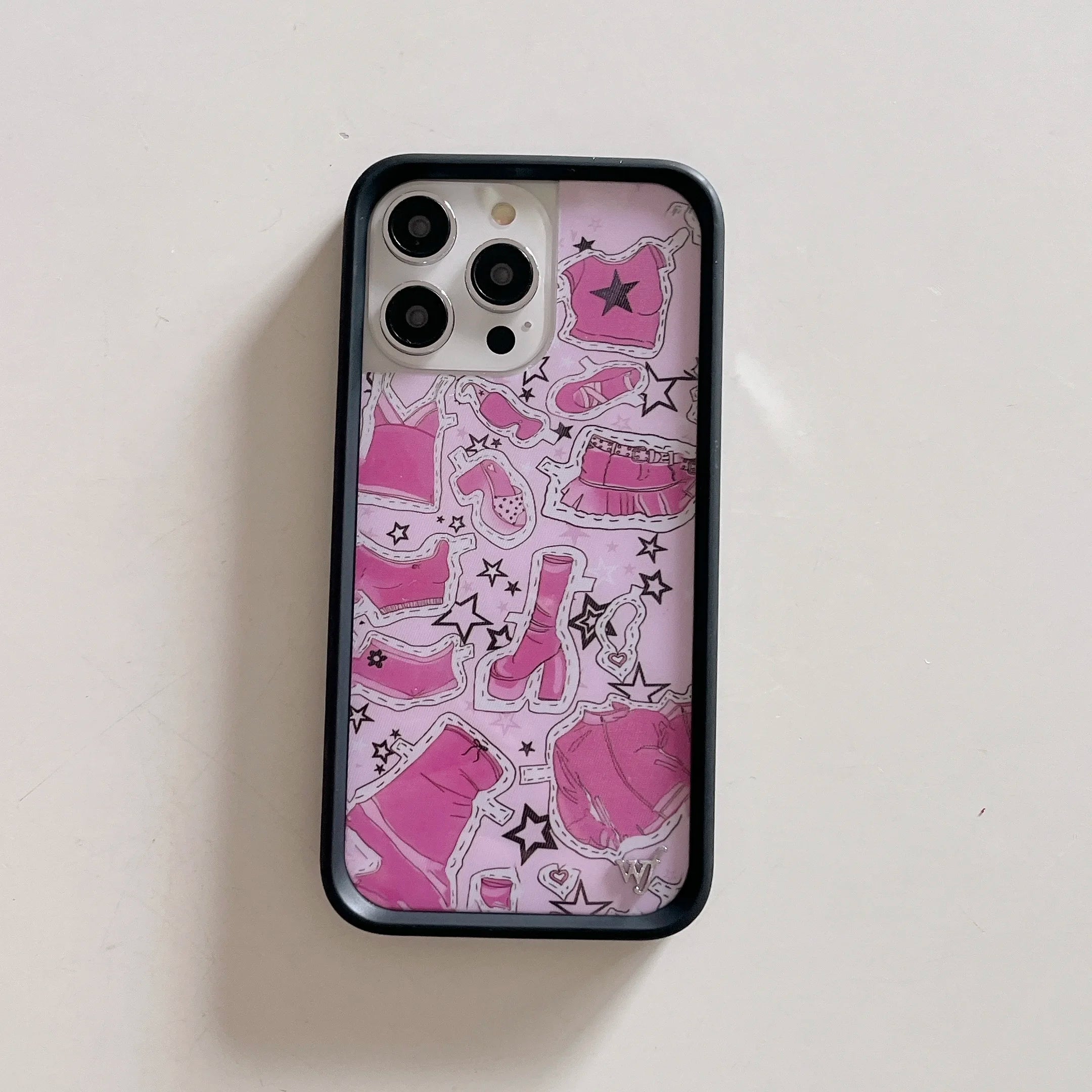 Wildflower 3D Heart Love Flower Cherry Cake Case For iPhone 15 14 13 12 16 Pro Max WF Fashion Girl Bow Ballet Dance Shoes Cover