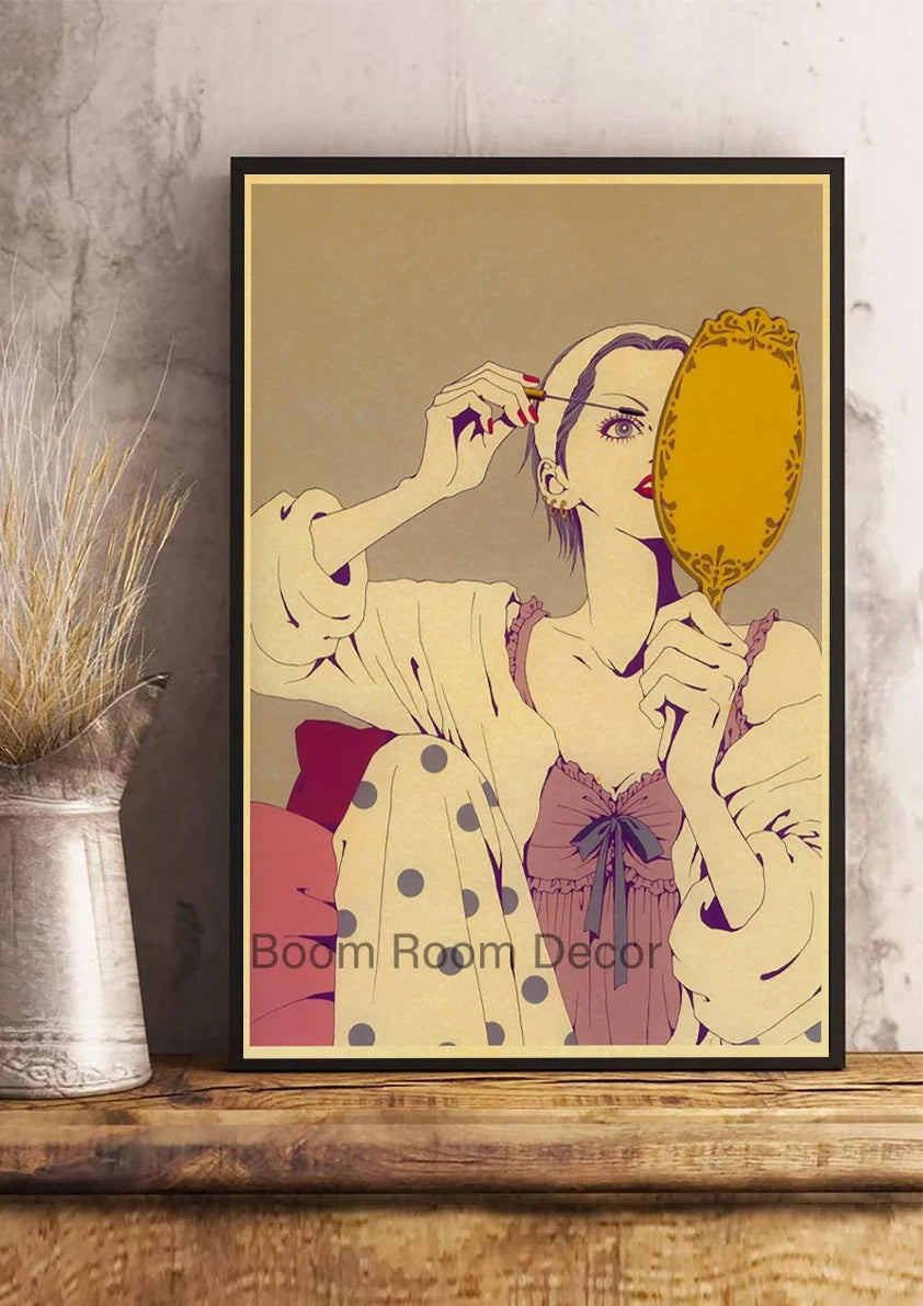 Hot Anime Posters NANA Retro Kraft Paper Sticker Poste 2021 Arrivals Bar Cafe Decor Nostalgia Gift Funny Prints Wall Paintings