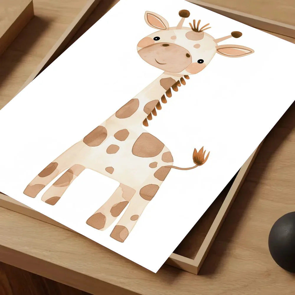 Wildlife Park Poster Self-adhesive Art Waterproof Paper Sticker Coffee House Bar Room Wall Decor