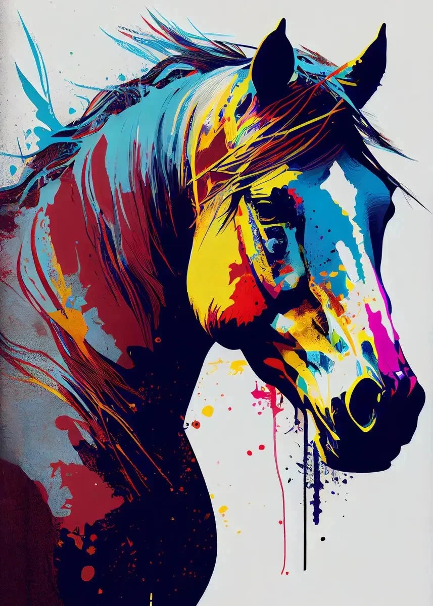 Classic Animal Running Horse Sunset Landscape Art Poster Canvas Painting Wall Prints Picture for Living Room Home Decor