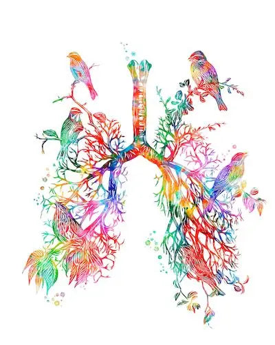 Anatomy Medical Poster Flower Organ Wall Art Canvas Painting Anthropology Educational Picture for Laboratory Doctor's Room Decor