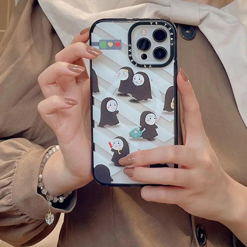 Cute Classic Anime Suitable for Apple iPhone 15 ProMax Magnetic Phone Case 13 Trendy Brand Wireless Charging 14pro