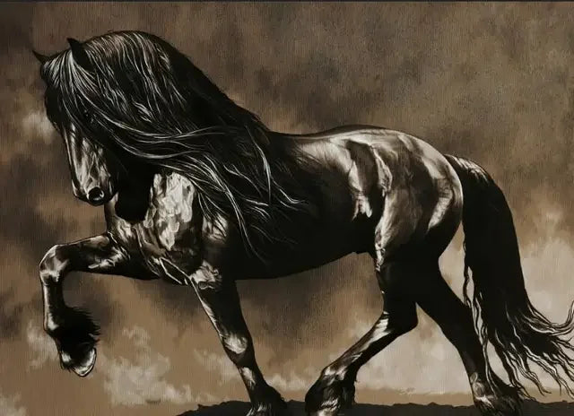 Wild Horse Running Canvas Painting Animal Steed Wall Art Posters and Prints for Home Decoration Modern Room Decor Cuadros