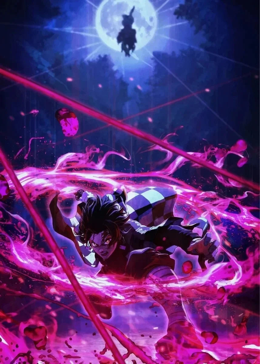 Classic Pop Anime Demon Slayer Kyojuro Rengoku Art Poster Canvas Painting Wall Prints Picture for Living Room Modern Home Decor