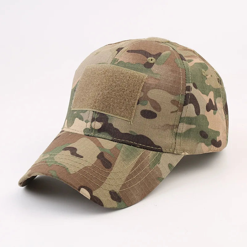 Outdoor camouflage hat Baseball hat Hunting hat Sports hat Bicycle hat Men Women Adult hat Duck tongue hat with curved brim