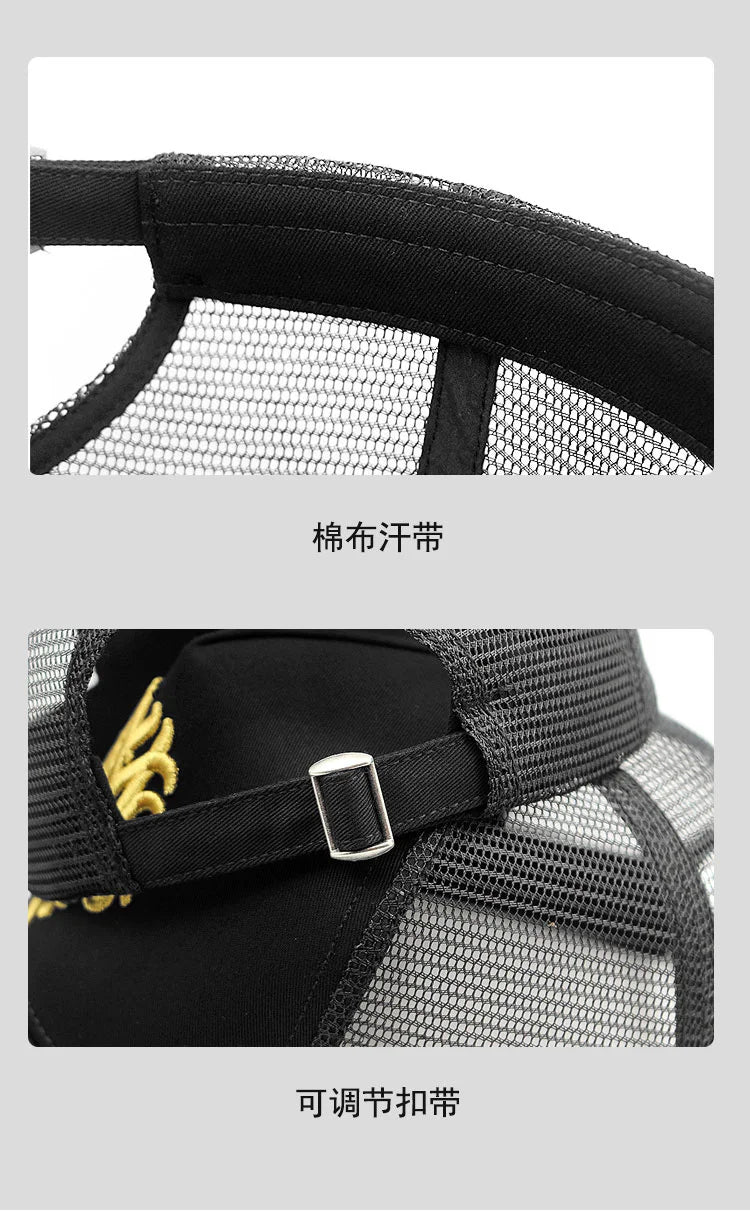 Mesh Trucker Cap Women Summer Sun Caps High and Large Snapback Hat Big Head Men Oversize Baseball Hats 56-60cm 60-65cm