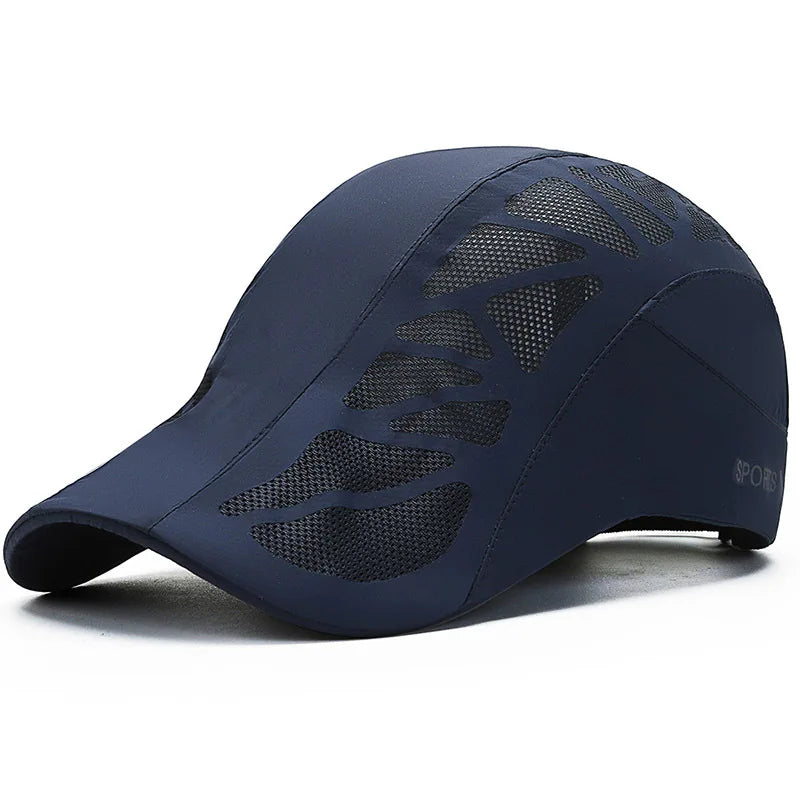 Men Visors Summer Quick Drying Waterproof Snapback Peaked Cap Women Sun Hat Letter Printing Kpop Fashion Breathable Adjustable