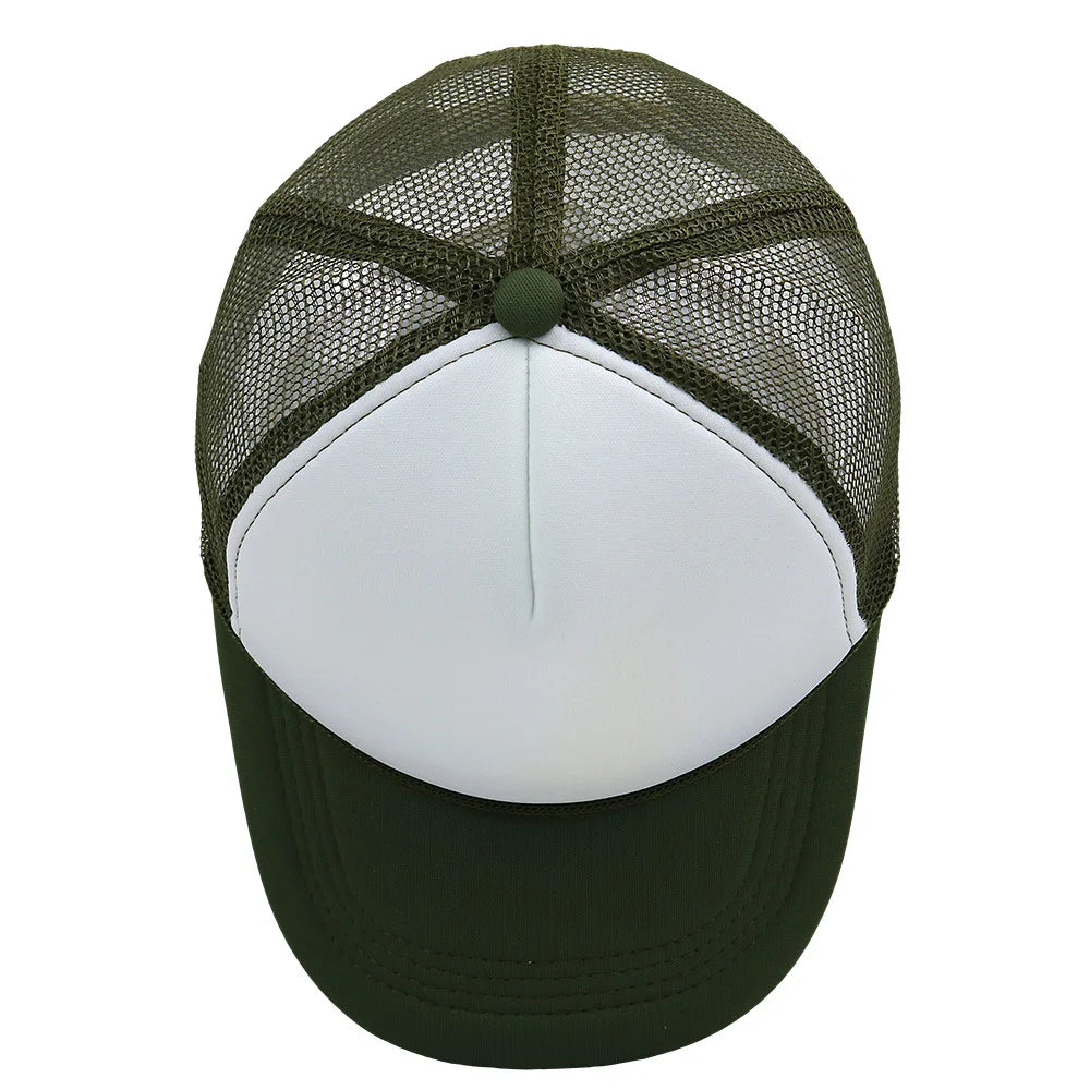Customized Logo Summer Baseball Caps Men Mesh 5 Panel Cheaper Trucker Hats Outdoor Sport Snapback Caps Women Sun Dad Hat Gorras