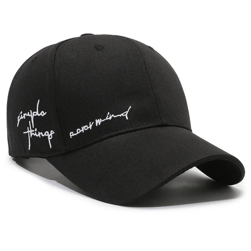 New Embroidery Baseball Cap For Men Women Hat Solid Sunscreen Baseball Hats Cotton Outdoor Sport Running Visor Casual Cap
