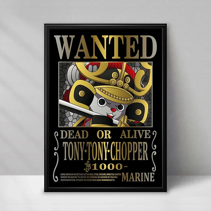 New Bandai Japanese Animation One Piece Bounty Order HD Poster Hanging Painting Mural Gaming Room Living Room Decoration Paintin