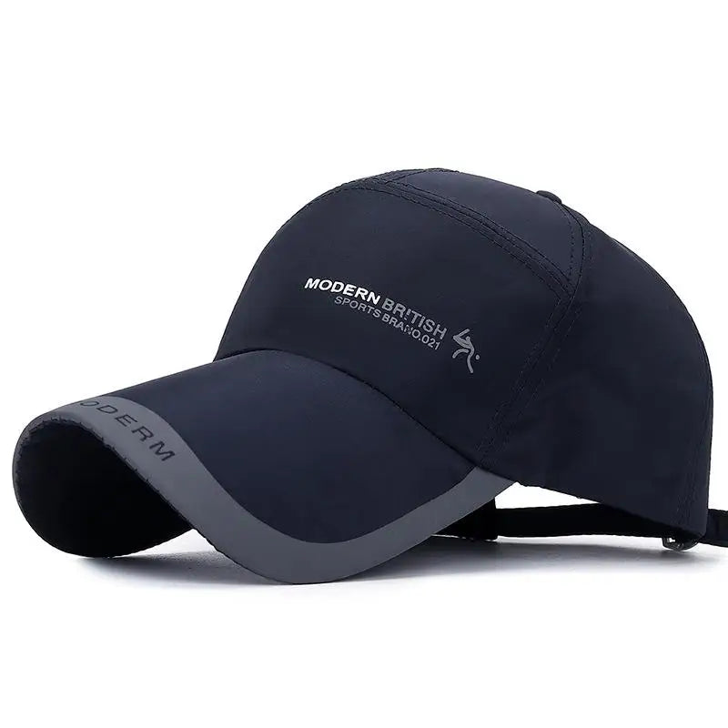 2024 Sports Baseball Cap Summer Long Visor Brim Shade Sun Hats Mens Snapback Hats Peaked Cap Outdoor Baseball Cap Bone Gorras