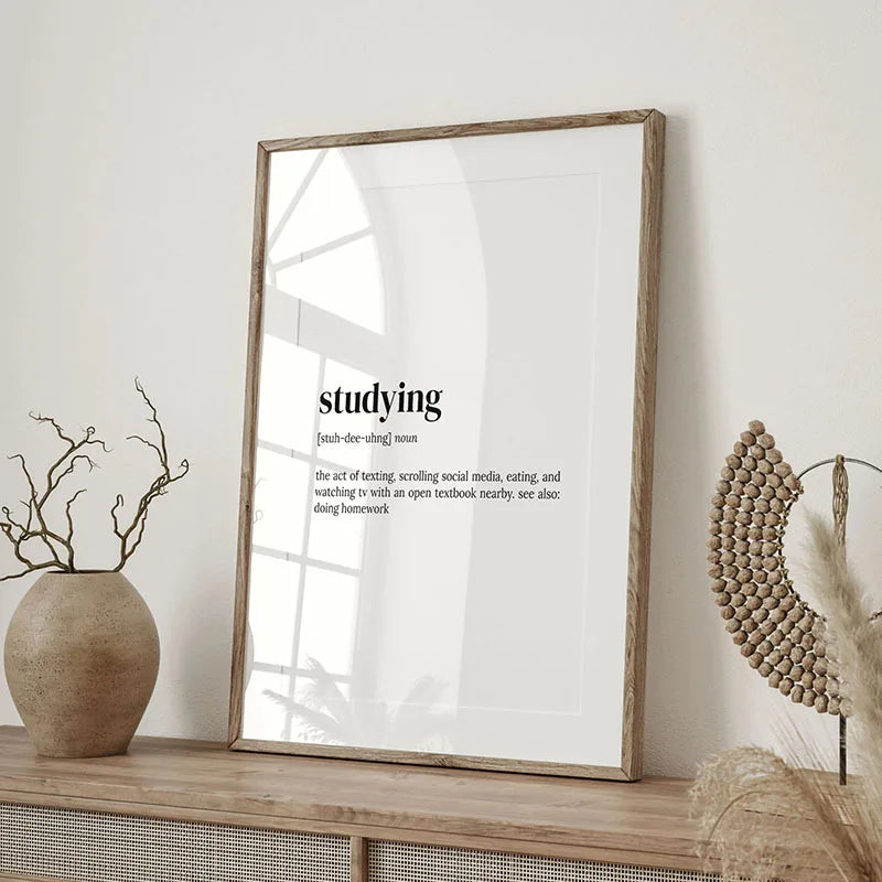 1pc Inspirational Quote Poster Wall Art Motivational Message Unique Gift Idea Poster Minimalistic Home Office Decor