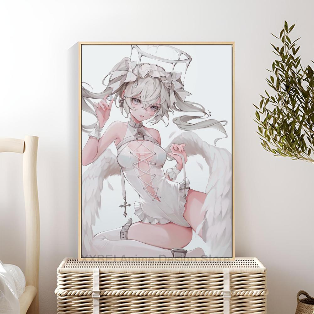Virtual Idol H-Hatsunes M-MikU Poster Modern Art Mural Indoor Wall Sticker Bedroom Bedside Display Decorative Painting
