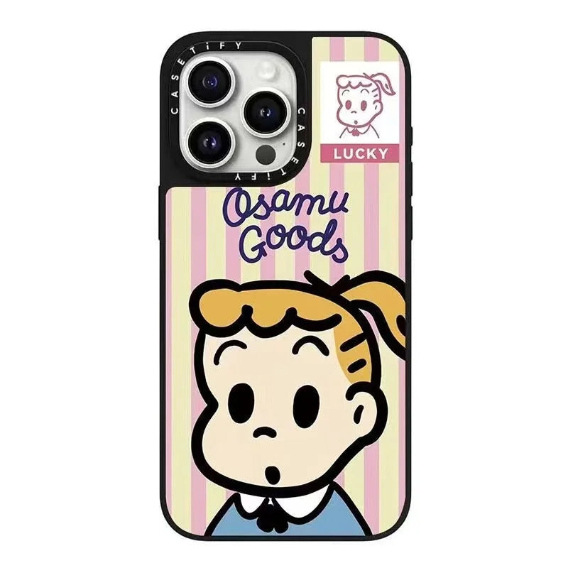 Creative Collaborative Series Mirror Phone Case for iPhone 15 pro Max Compatible with iPhone 14 pro Apple 13 Protective Cover