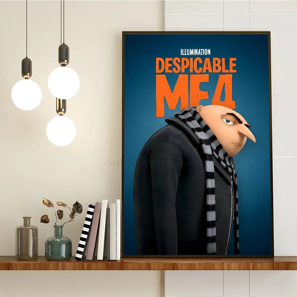 Movie D-Despicable Me 4 Poster Stickers Art Wall Murals Decor Game Room Decor Gifts Kawaii HD Painting