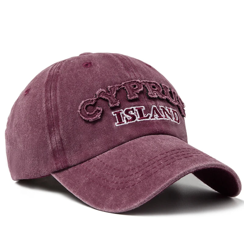 CNTANG Washing Retro Style Baseball Cap For Men Casual Cotton Letter Embroidery Women's Cap Summer Outdoor Sports Sun Visor Hat