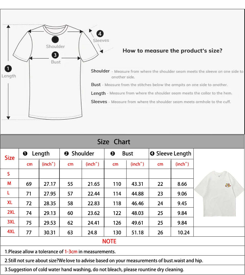 Men's Letter Embroidery Oversized T-Shirt Summer 2025 New Trendy Print Loose Short Sleeved Tee Casual Versatile Tops Clothing
