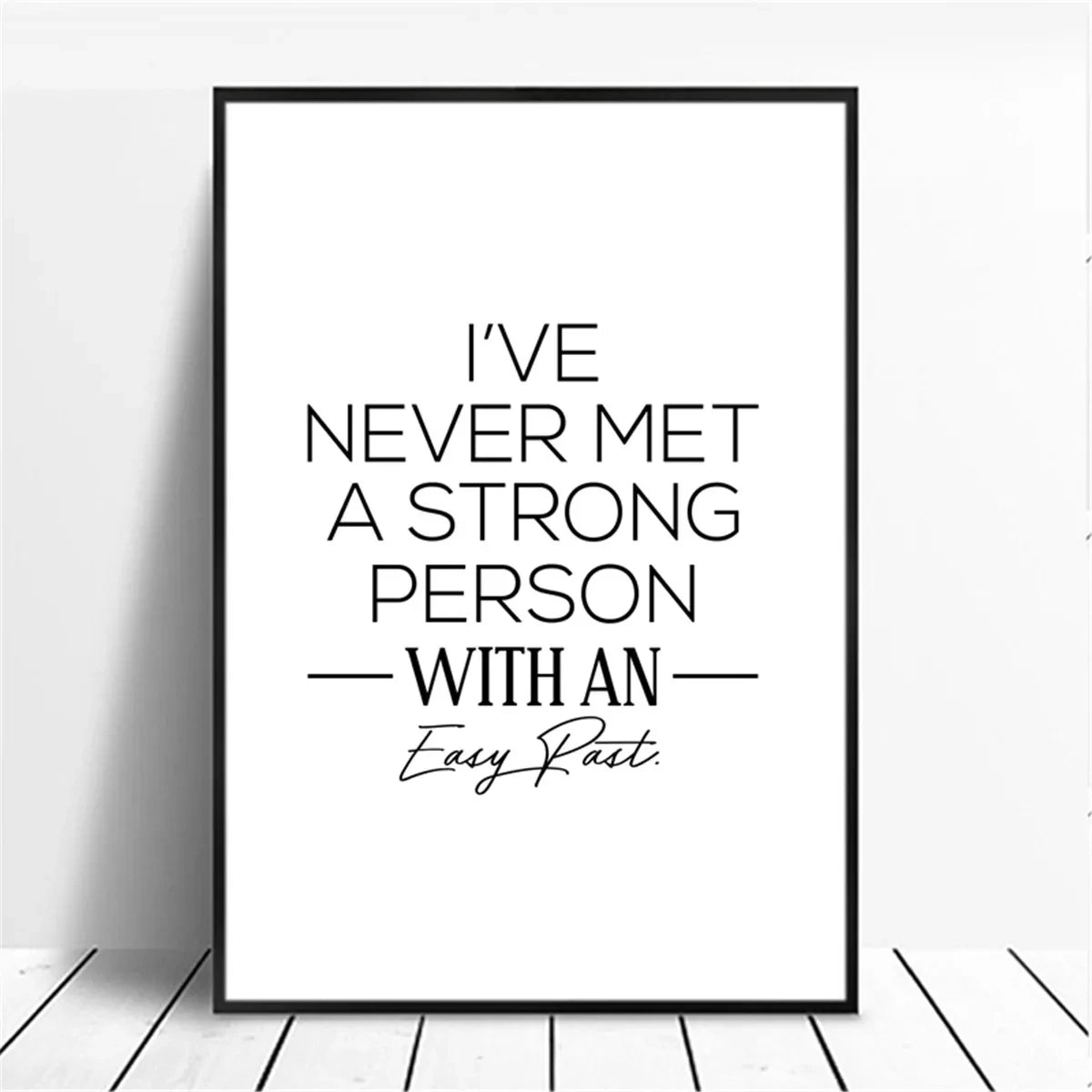 Canvas Painting Positive Energy Phrases Motivational Words Quote Poster Black and White Minimalist Wall Art Pictures Home Decor