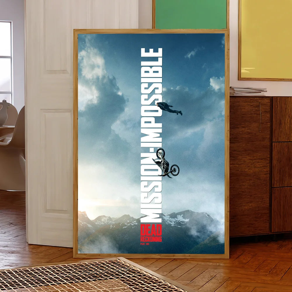 Film M-ission Impossible R-eckoning Poster Prints Wall Sticker Bedroom Living Office Home Room Decoration Painting Self Adhesive