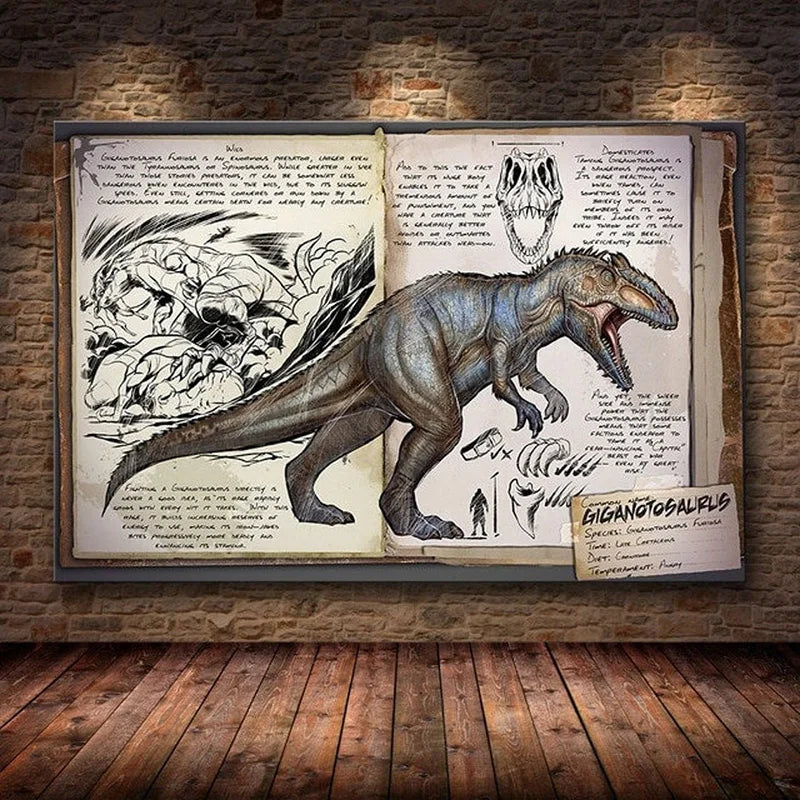 Modular Canvas Ark Survival Evolved Pictures Painting Survival Game Home Decor Print Dinosaur Poster Living Room Modern Wall Art
