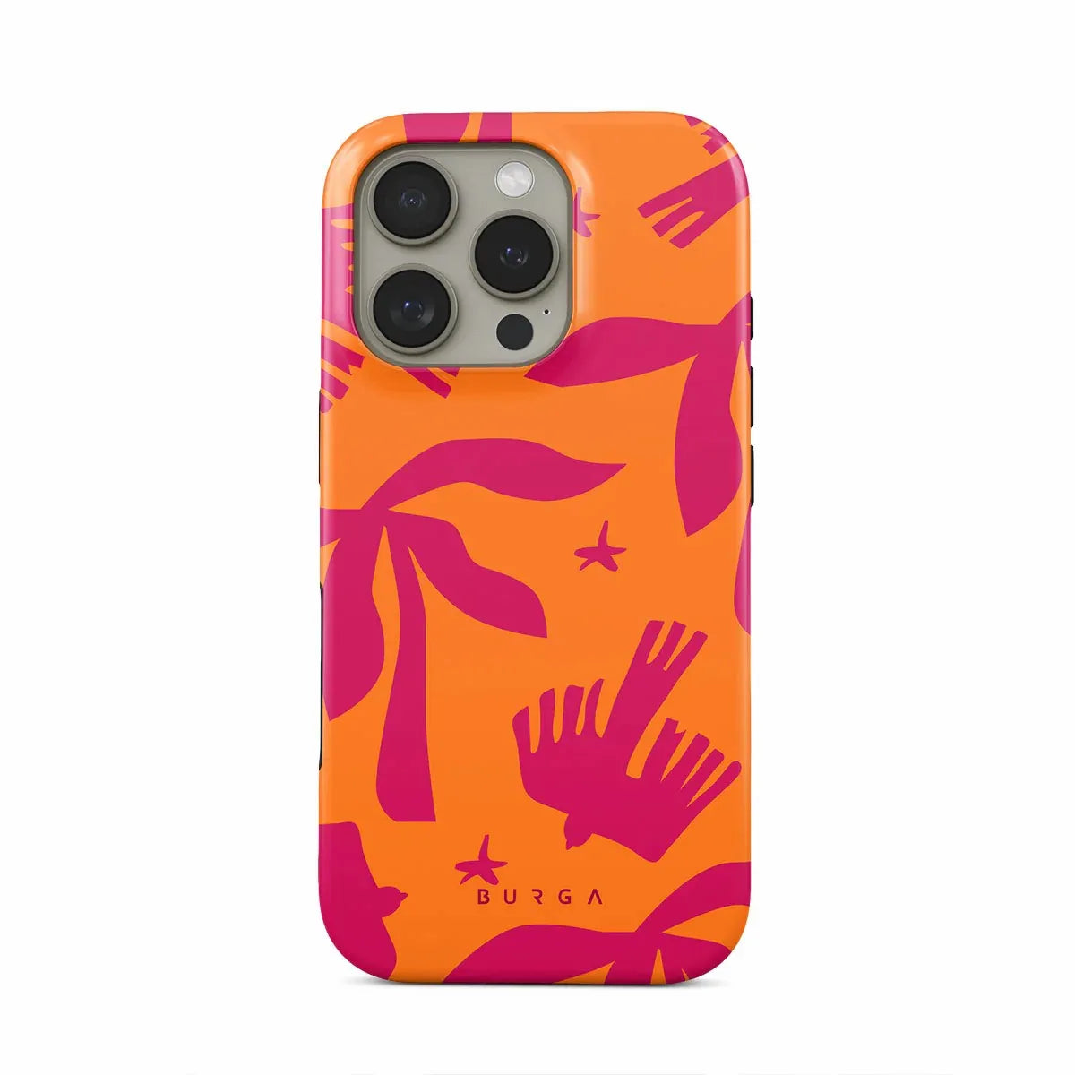 Orange Red Strange Cool BURGA Phone Case for iPhone 16 15 14 13 12 11 X XS XR XSMAX 7 8 Pro Max Plus Double-layer Back Cover
