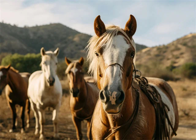 Horse Wall Art Posters Horse Running Canvas Art Print Painting Beautiful Horses Pictures for Modern Home Living Room Decoration
