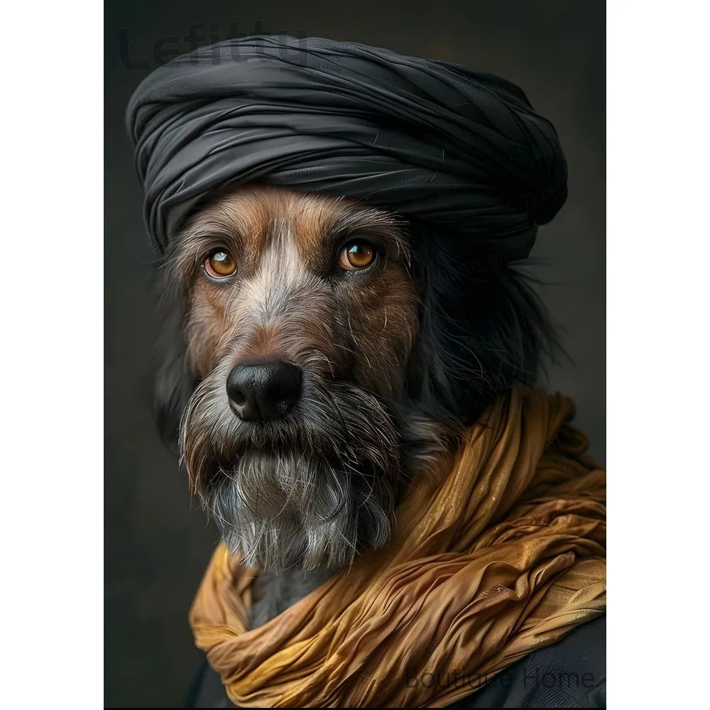 Dog friend funny spoof gift Poster 1pc Living room wall decor aesthetic Hallway Bedroom Bathroom Bar Festive Creative waterproof