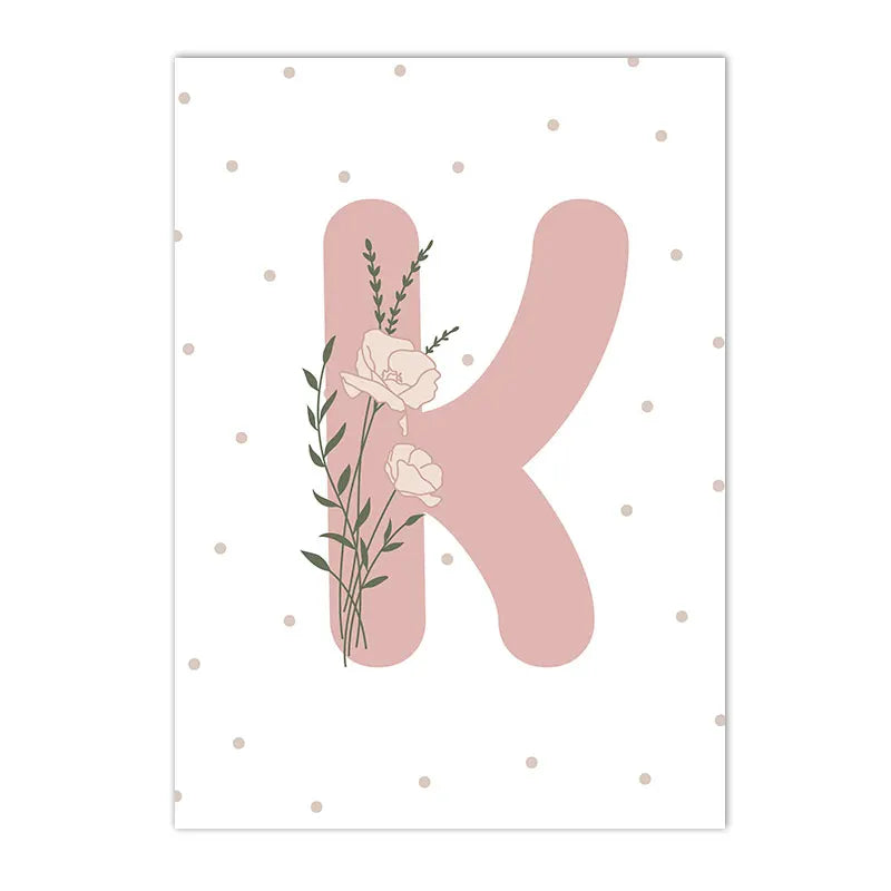 Pink Heart Nursery Poster Sun Daisy Butterfly Rainbow Wall Art Canvas Painting Personalized Name Print Pictures Girl Room Decor