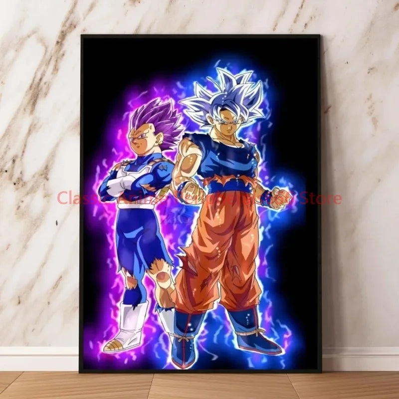 Canvas Wall Art Dragon Ball Goku Aesthetic Poster Room Home Decoration Paintings Hanging Classic Birthday Gifts