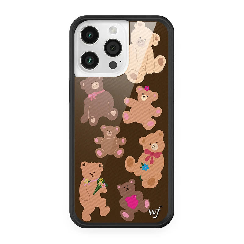Wildflower 3D Super Star Mushroom Phone Case for iPhone 16 15 14 13 12 Pro Max Plus WF Bear-y Cute Leopard Safari Babies Cover